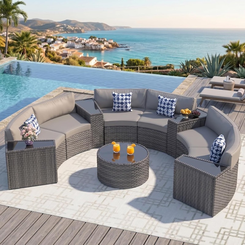 Outdoor Furniture Deals - ABCASA Outdoor Patio Furniture Set with