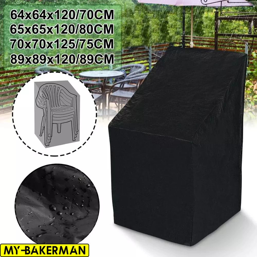 Outdoor Furniture Nearby - 6 Size Black Outdoor Waterproof Cover