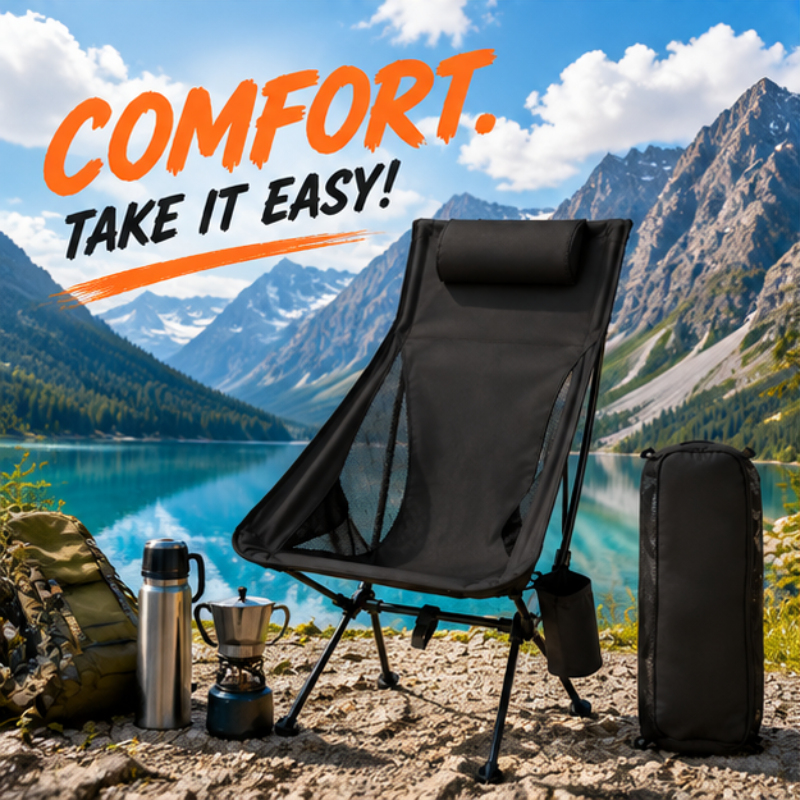 Outdoor Furniture Aluminum - Fishing Portable Foldable Camping Chair, Ultralight