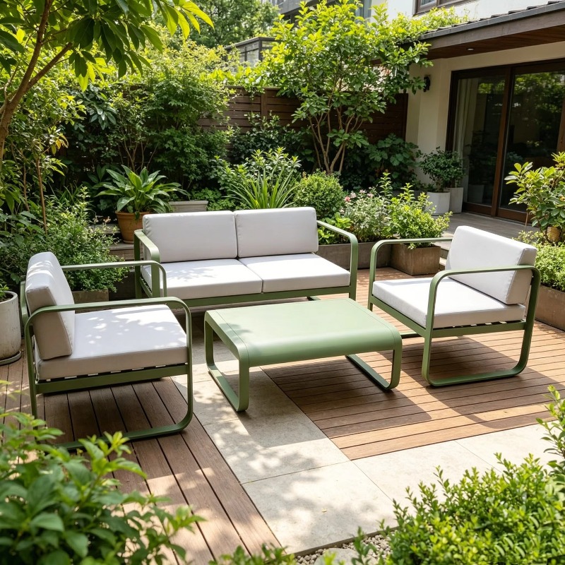 Outdoor Furniture In - Macaron Color Sunproof Waterproof Aluminum Alloy