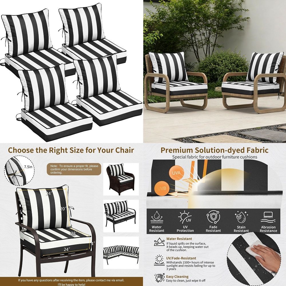 Outdoor Seat Cushions 3Piece S – Outdoor Furniture Cushions 22 X 24 Bewertung und Preis