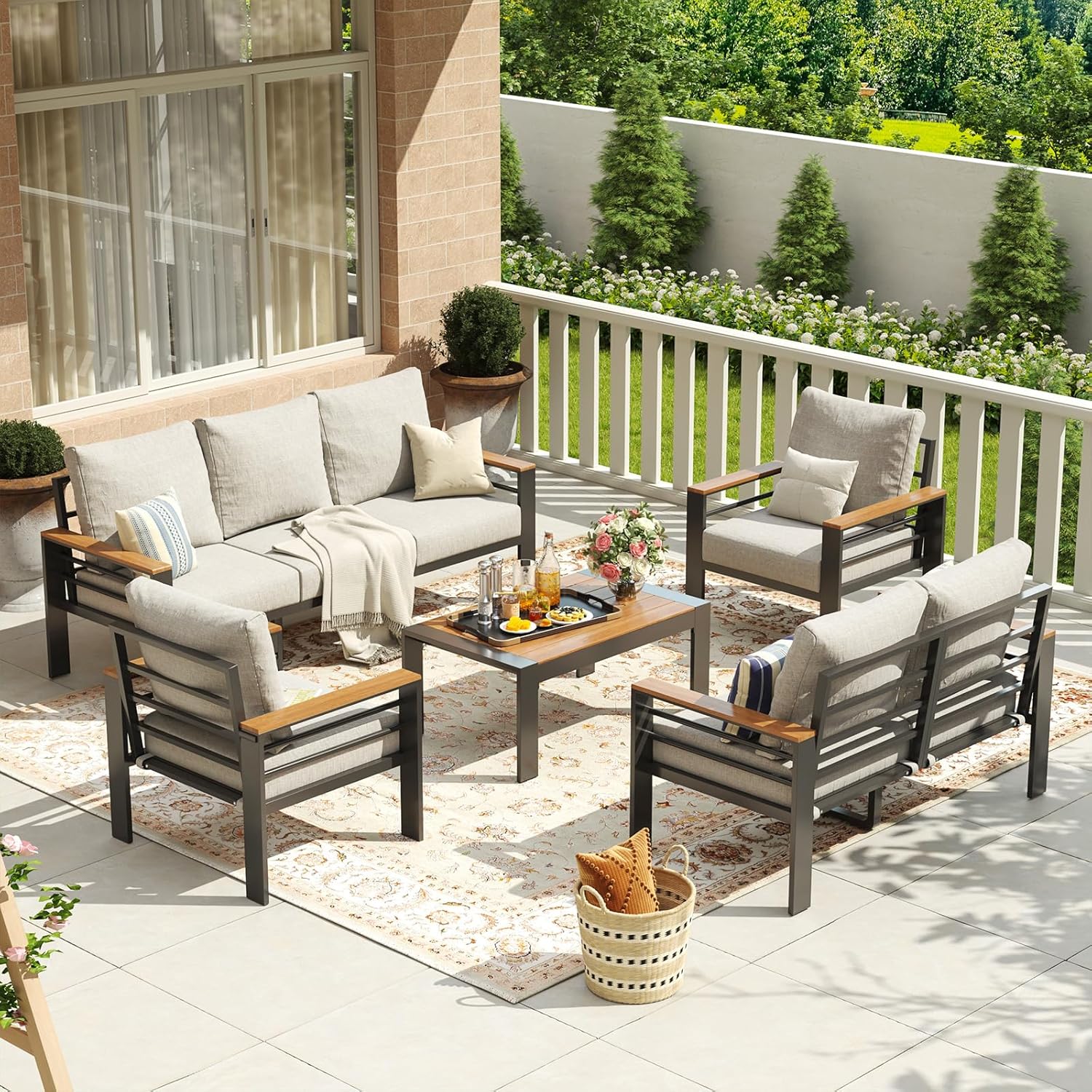 Aluminum Patio Furniture Set 7 – Outdoor Furniture Deals Bewertung und Preis