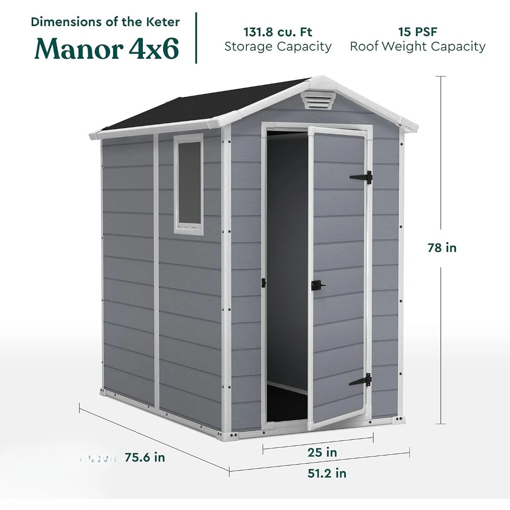 A Manor 4x6 Resin Outdoor Stor – Outdoor Furniture In Store Bewertung und Preis