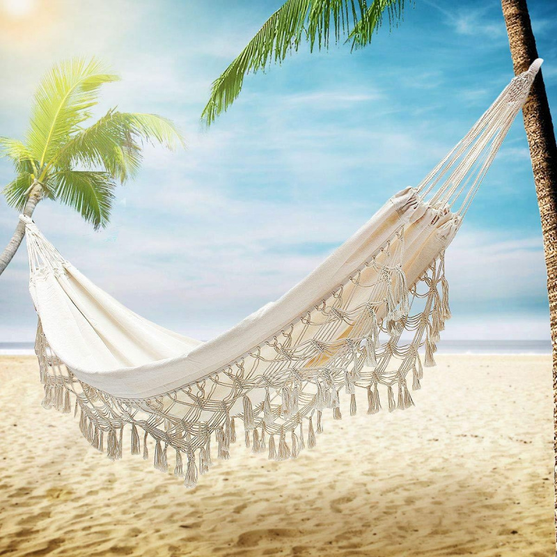 Bohemian Tassel Hammock Comfor – Outdoor Furniture Xl Bewertung und Preis