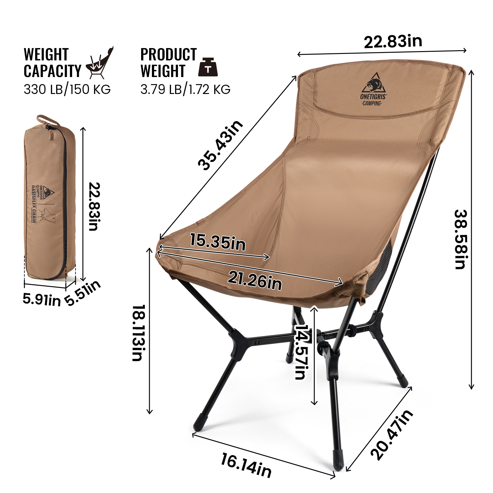 OneTigris Oasisflex Camping Fo – Outdoor Furniture Aluminum Bewertung und Preis