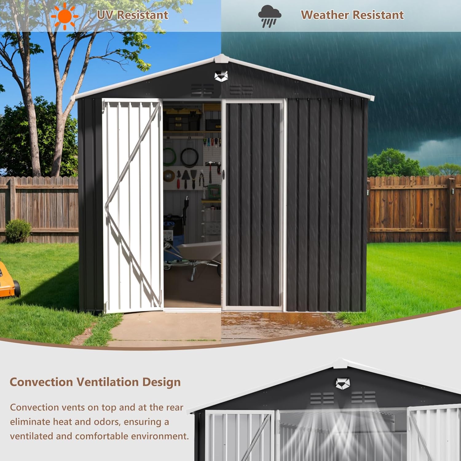 10x12 FT Metal Outdoor Storage – Outdoor Furniture Nearby Bewertung und Preis