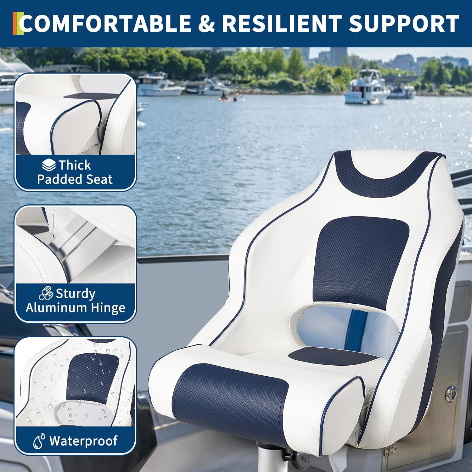 High Back Boat Seat with Flip- – Outdoor Furniture Aluminum Bewertung und Preis