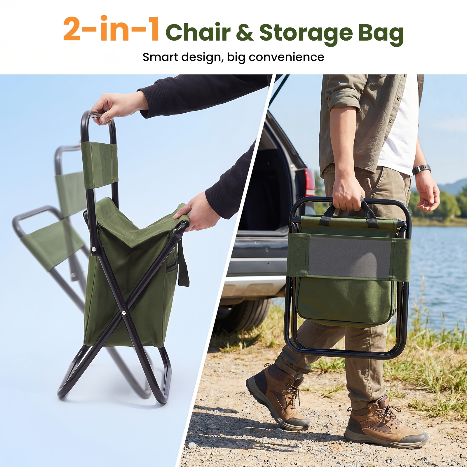 2 in 1 Camping Chair with Larg – Outdoor Furniture Cheap Bewertung und Preis