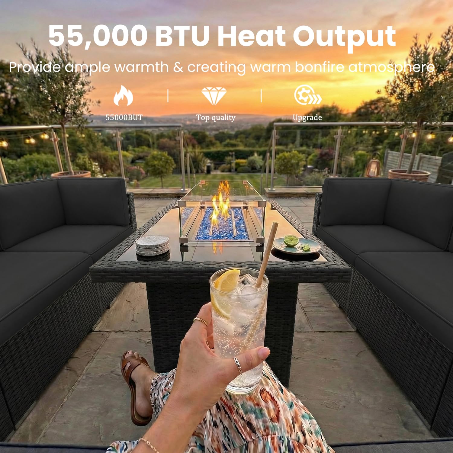 8 Pieces Patio Furniture Set w – Outdoor Furniture Deals Bewertung und Preis