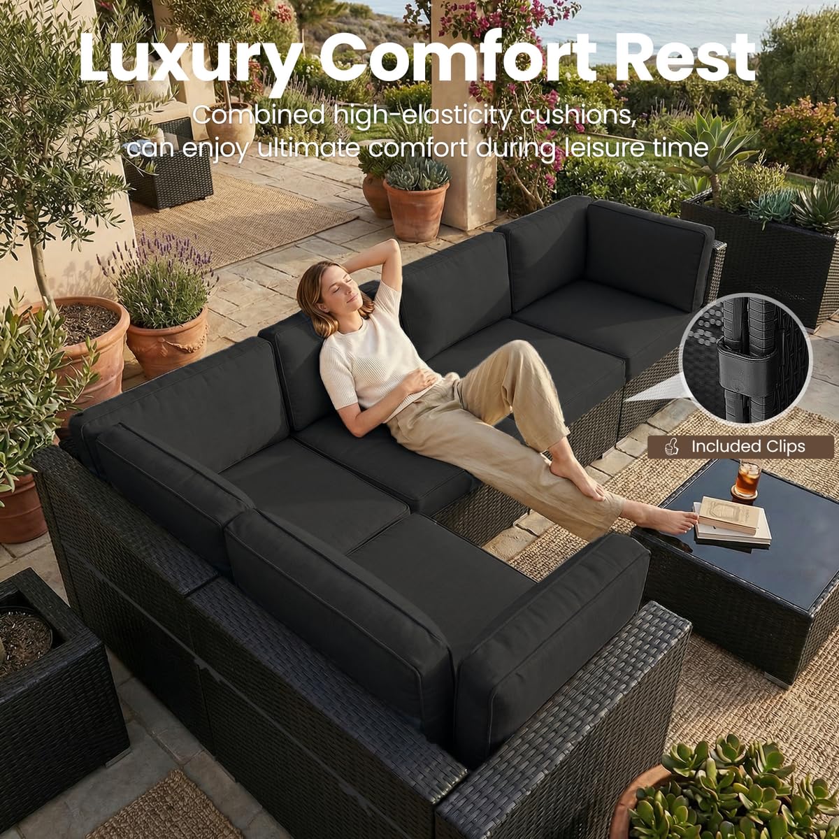 8 Pieces Patio Furniture Set w – Outdoor Furniture Deals Bewertung und Preis