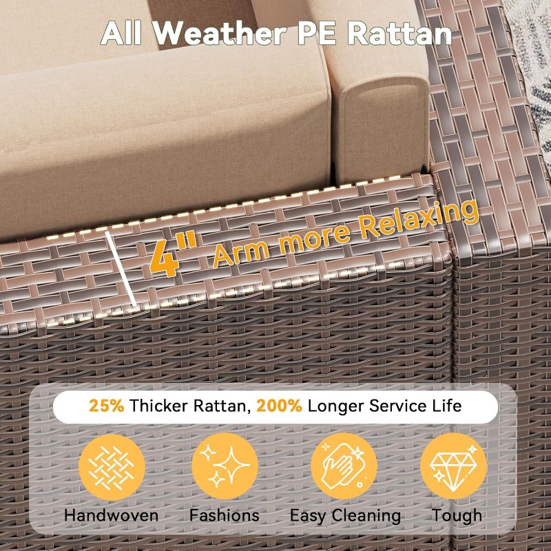 Aoxun Patio Furniture Set, Wic – Outdoor Furniture Deals Bewertung und Preis