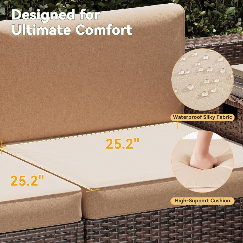 Aoxun Patio Furniture Set, Wic – Outdoor Furniture Deals Bewertung und Preis