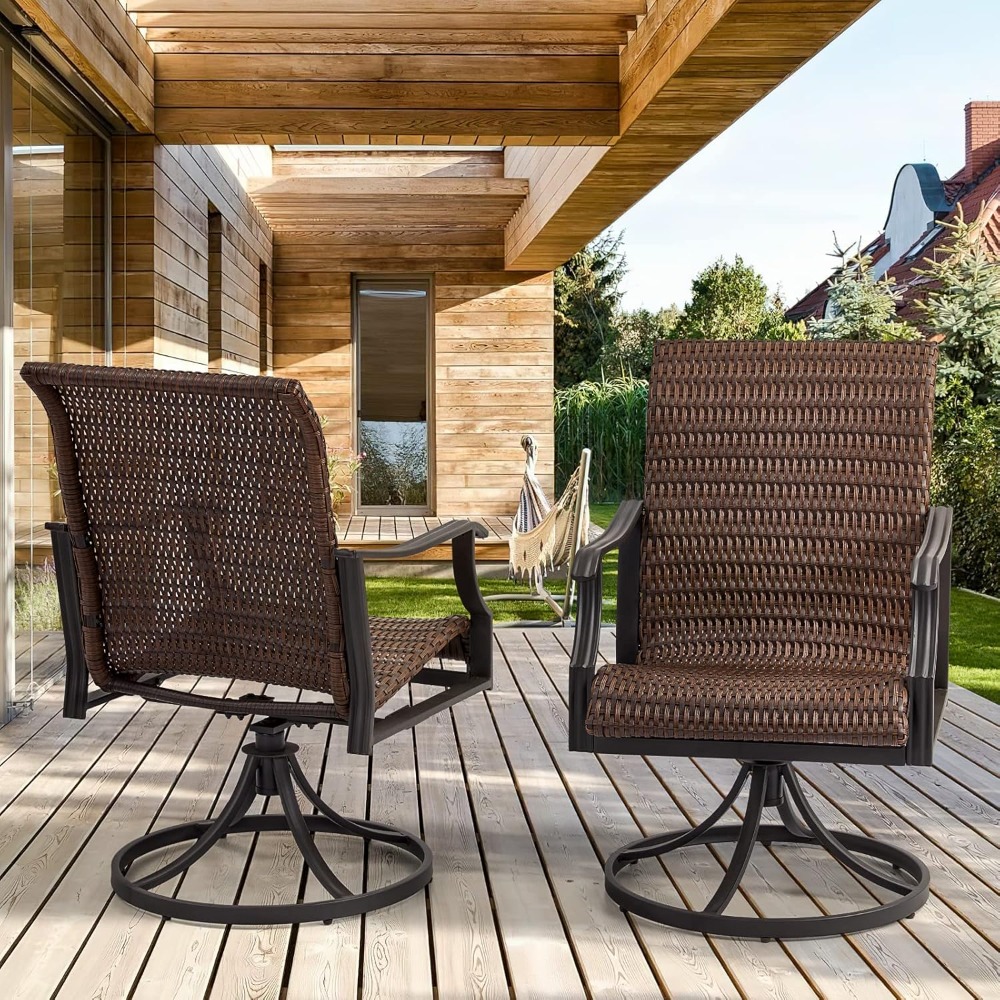 Heavy Wicker Swivel Chair 2PCS – Outdoor Furniture Xl Bewertung und Preis
