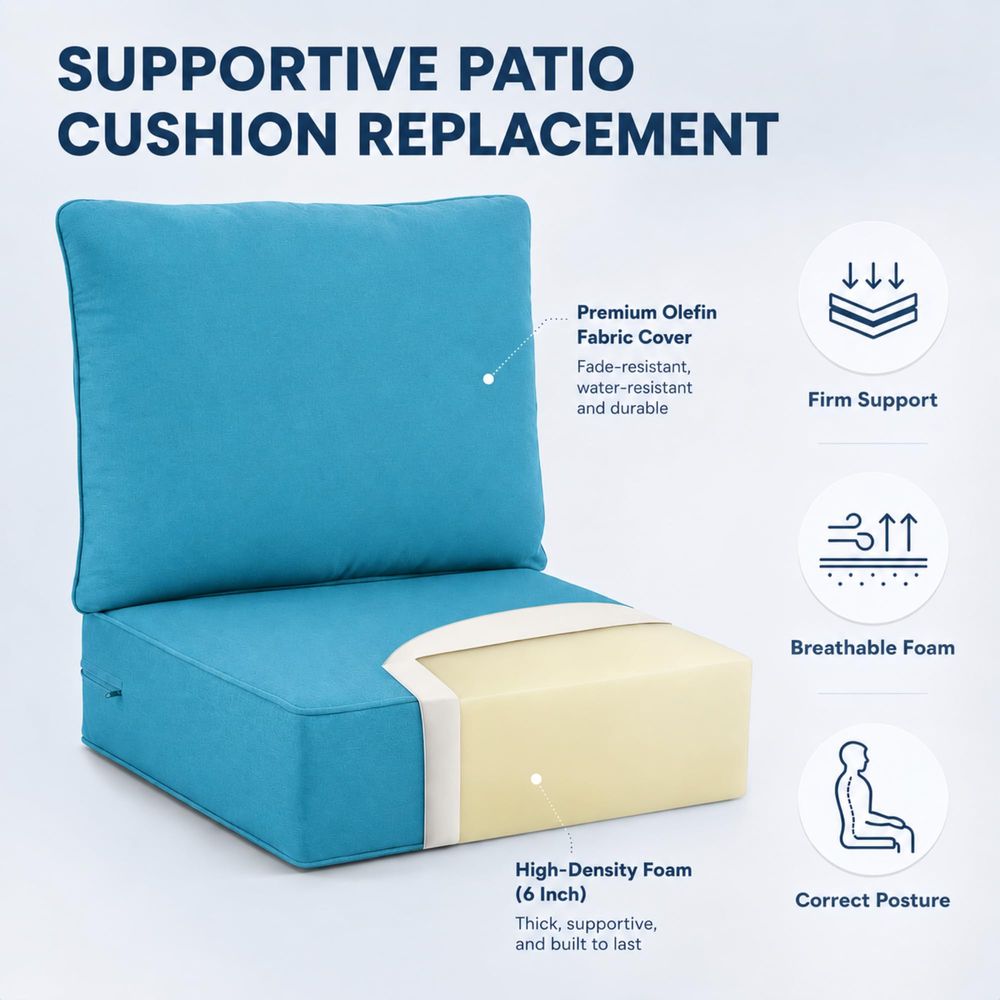 Outdoor Seat Cushions 3Piece S – Outdoor Furniture Cushions 22 X 24 Bewertung und Preis