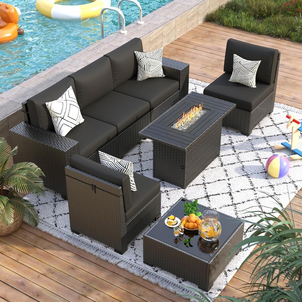 7 Piece Outdoor Sectional Sofa – Outdoor Furniture Deals Bewertung und Preis