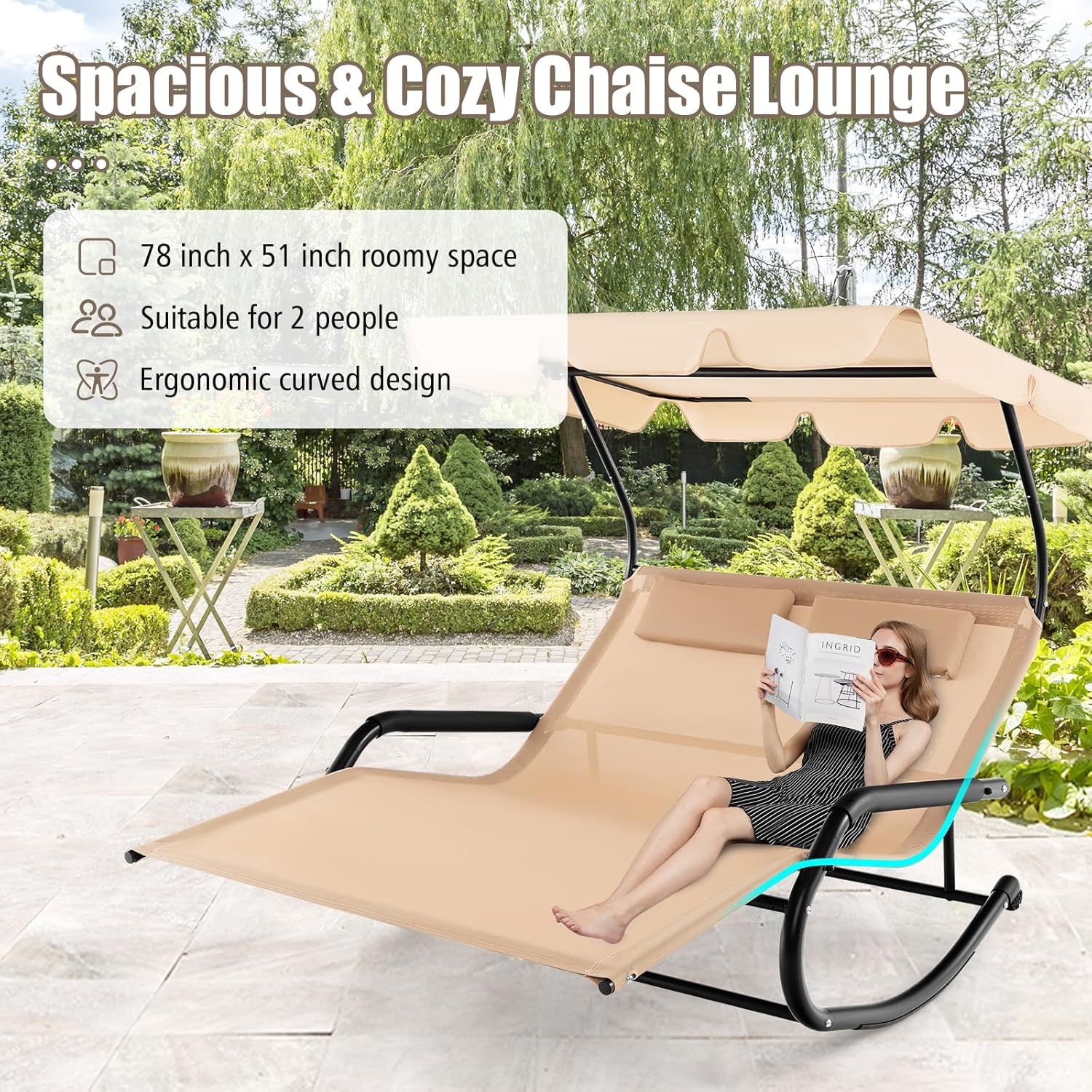 2 Person Adjustable Canopy Lou – Outdoor Furniture Xl Bewertung und Preis