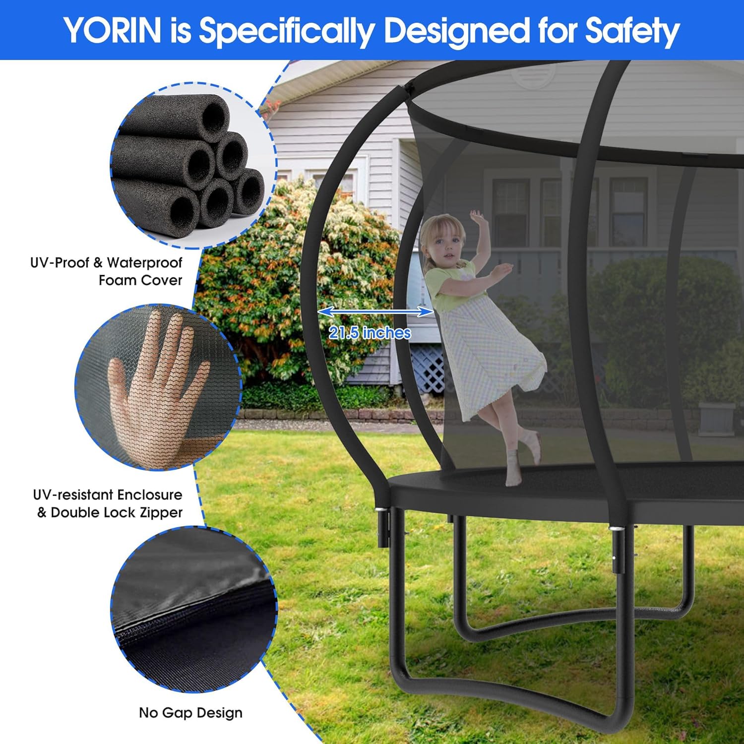 Large Outdoor Trampoline with  – Outdoor Furniture In Bewertung und Preis
