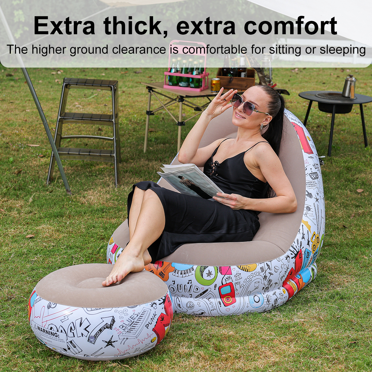 1PC Inflatable Lounger Chair w – Outdoor Furniture Nearby Bewertung und Preis