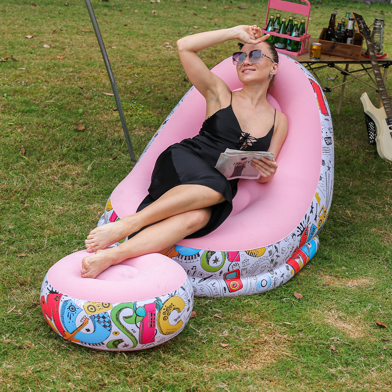 1PC Inflatable Lounger Chair w – Outdoor Furniture Nearby Bewertung und Preis