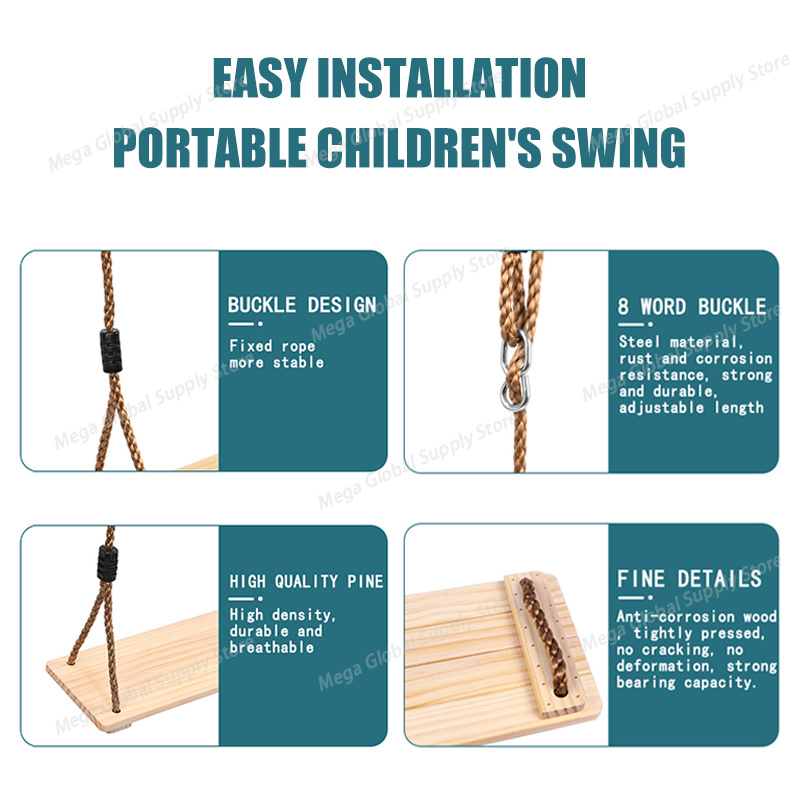 Wood Swing for Kid Outdoor Han – Garden Swing Chair Bewertung und Preis