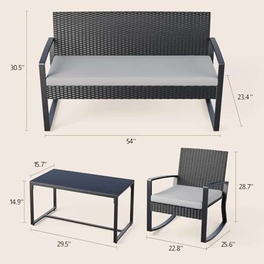 4 Piece Outdoor Patio Furnitur – Outdoor Furniture Deals Bewertung und Preis