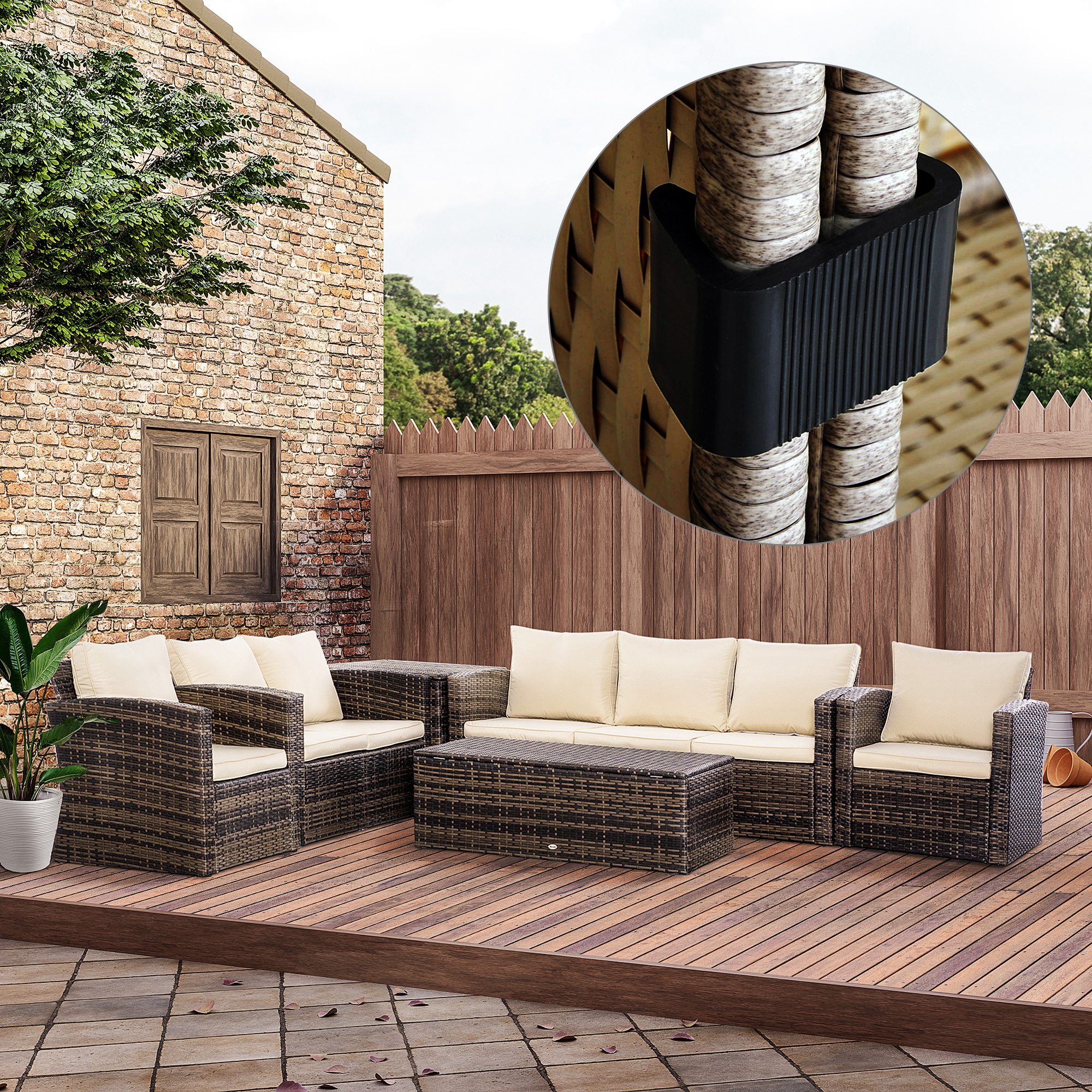 Set of 10 Outdoor Patio Wicker – Outdoor Furniture In Bewertung und Preis