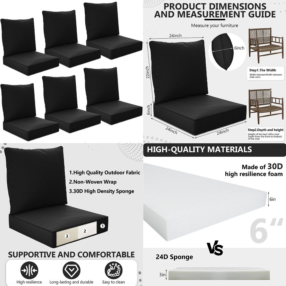 Outdoor Seat Cushions 3Piece S – Outdoor Furniture Cushions 22 X 24 Bewertung und Preis