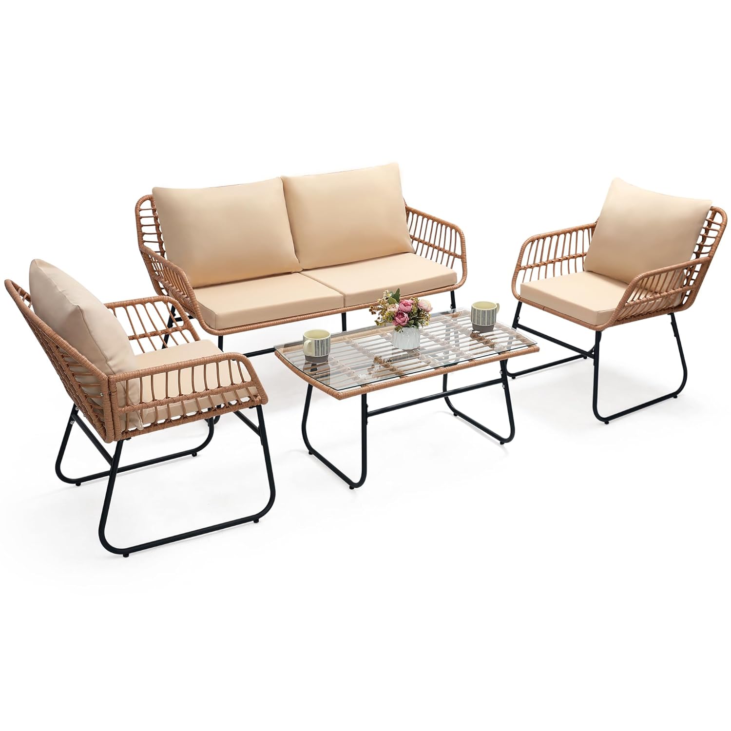 4 Piece Patio Bistro Outdoor F – Outdoor Furniture Deals Bewertung und Preis