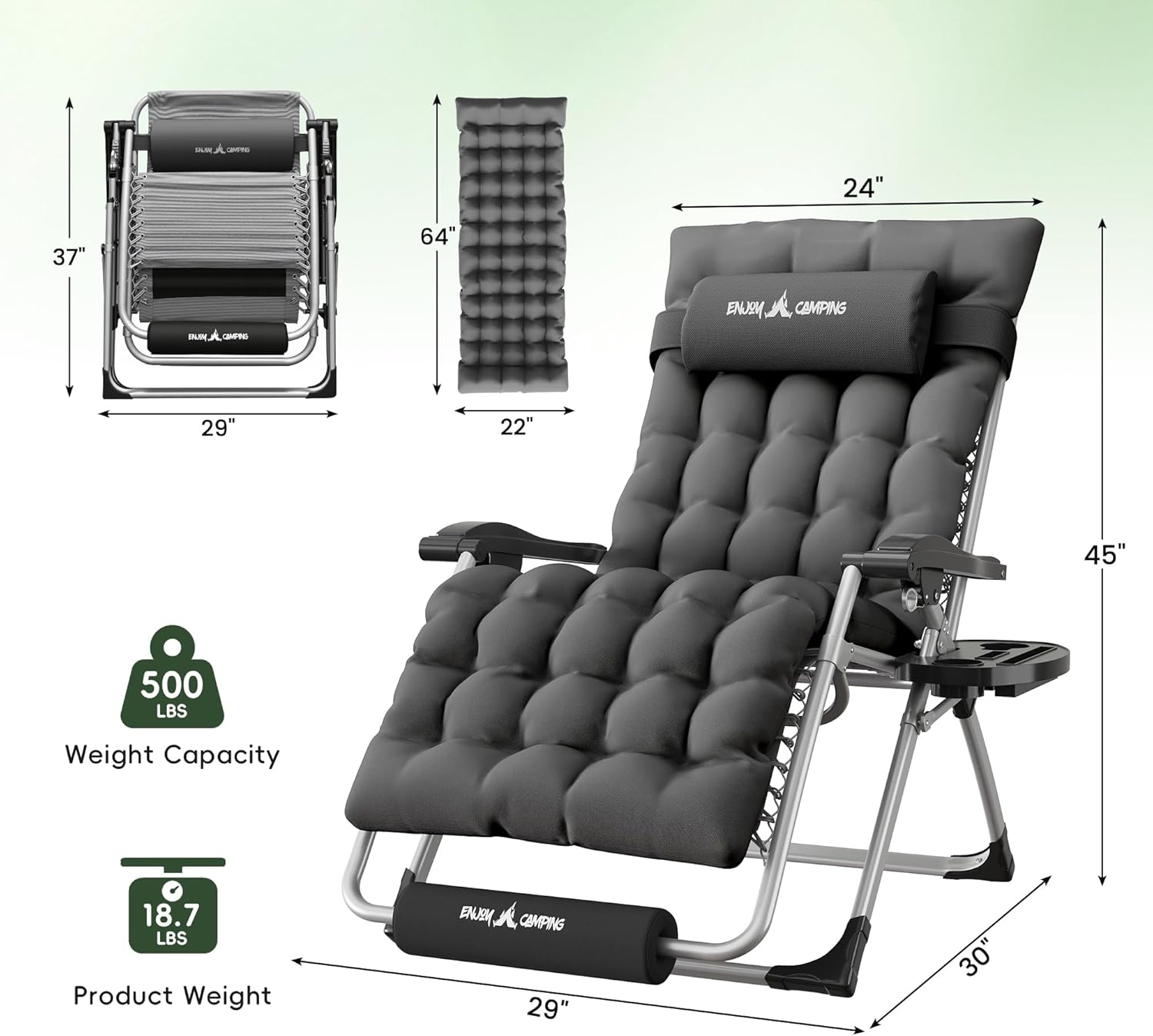 XL Oversized Zero Gravity Chai – Outdoor Furniture Xl Bewertung und Preis