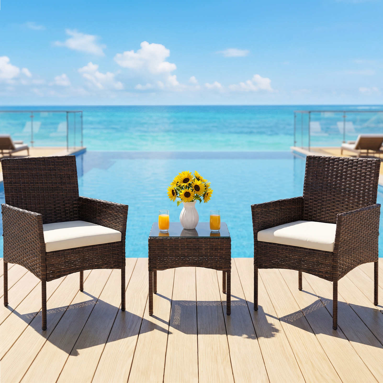 JHK Large Size 3 Pieces Outdoo – Outdoor Furniture Deals Bewertung und Preis