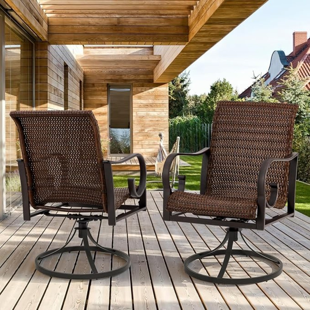 Heavy Duty Wicker Swivel Patio – Outdoor Furniture Xl Bewertung und Preis