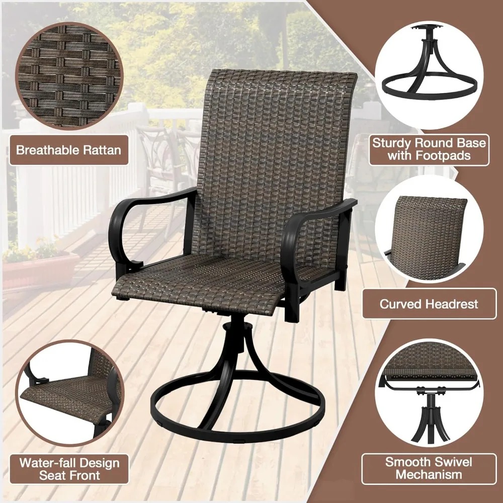 Heavy Duty Wicker Swivel Patio – Outdoor Furniture Xl Bewertung und Preis