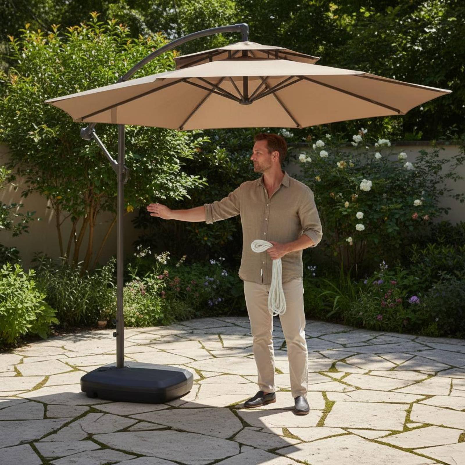 Roman Umbrella Pull Rope Wear- – Outdoor Furniture In Bewertung und Preis